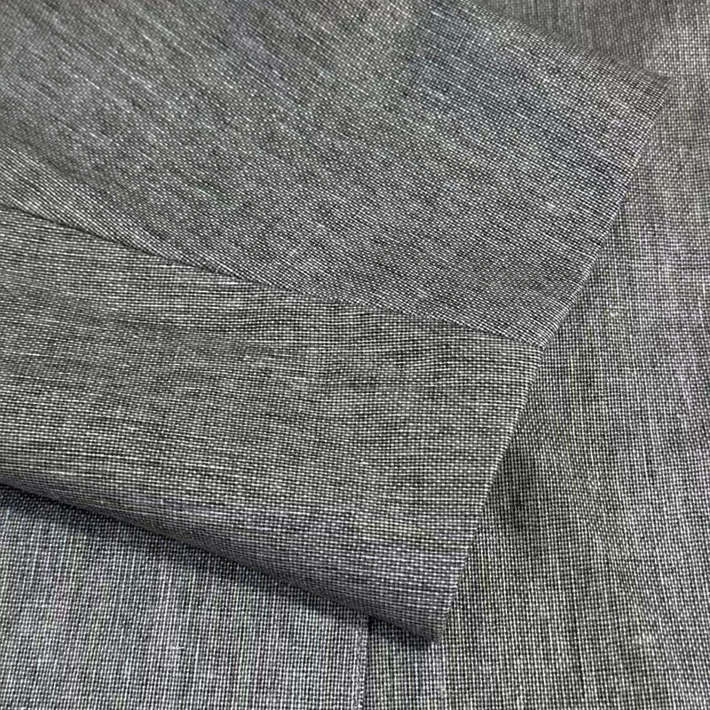 Men's Casual Cotton Linen Notch Lapel Single-breasted Slim-fit Blazer