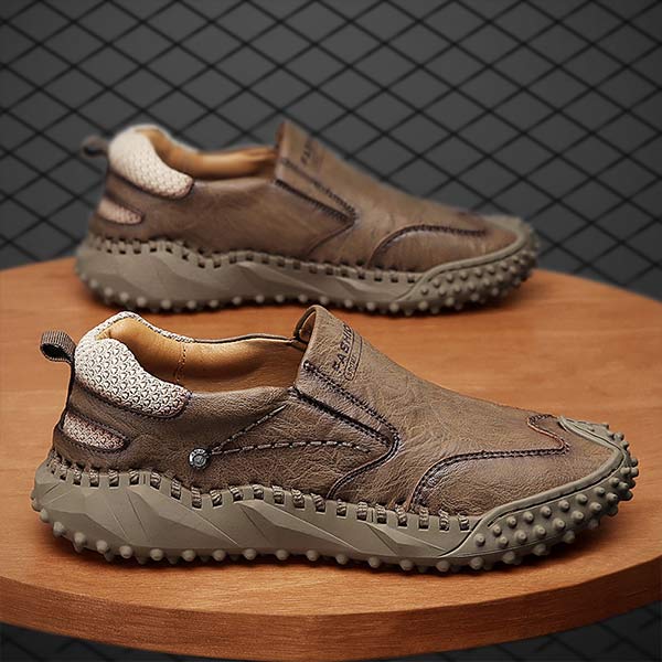 MEN'S RETRO SLIP-ON LEATHER SHOES