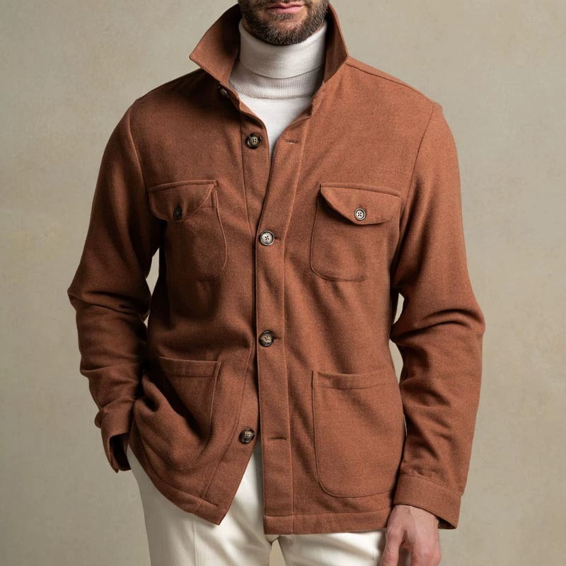 Veste de costume décontractée à la mode pour hommes de couleur unie
