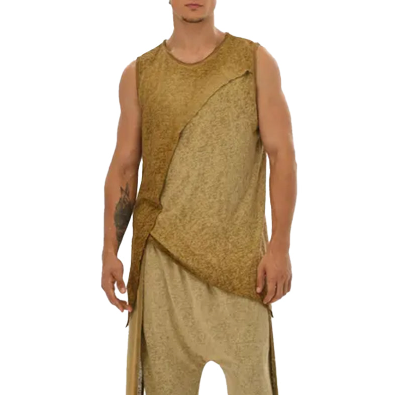 Men's fashionable and casual khaki vest