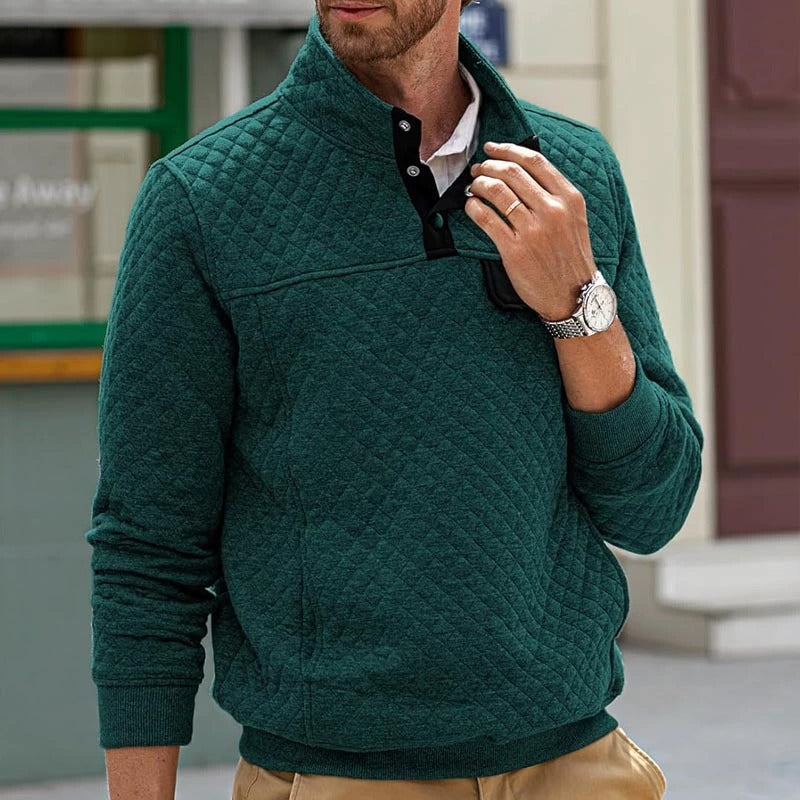 Modisches Casual-Waffel-Sweatshirt für Herren