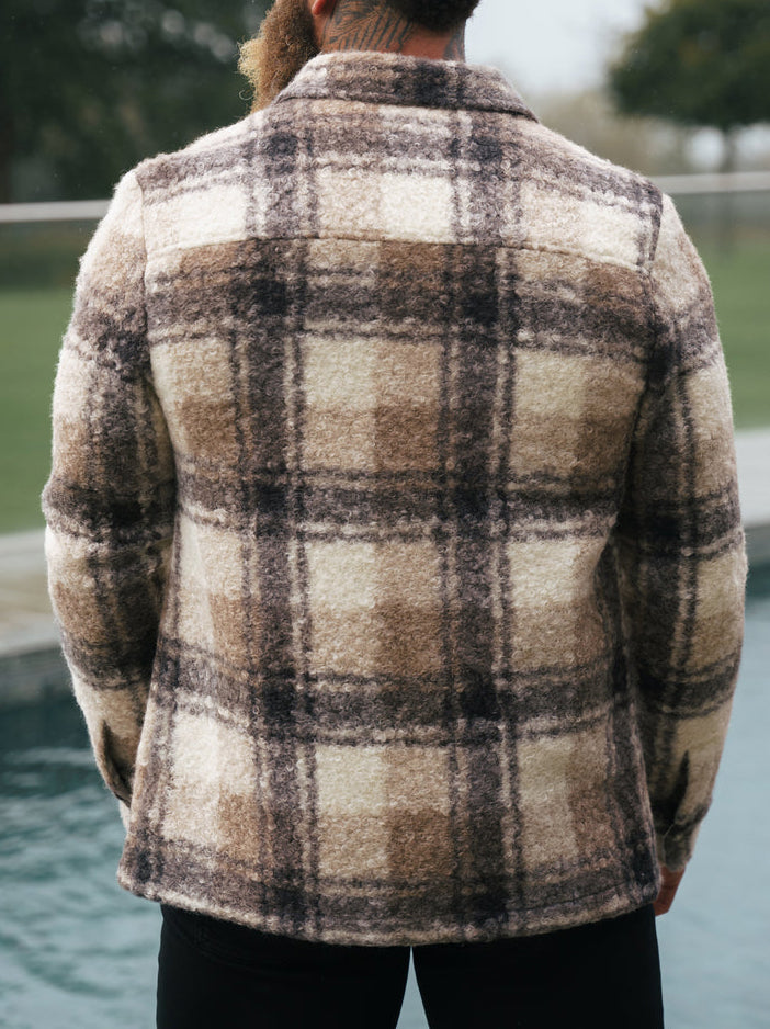 Boucle Zipped Check Jacket