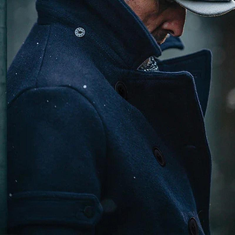 Veste boutonnée décontractée à la mode pour homme
