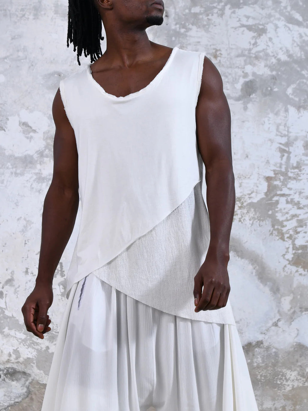 Men's fashionable casual irregular vest