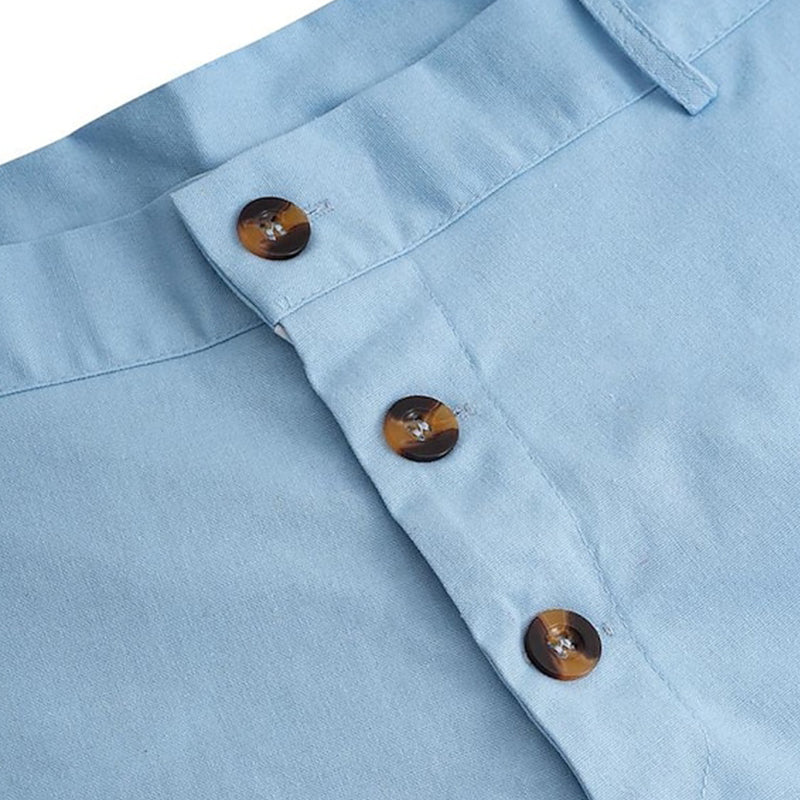 Men's Casual Cotton Solid Color Pants