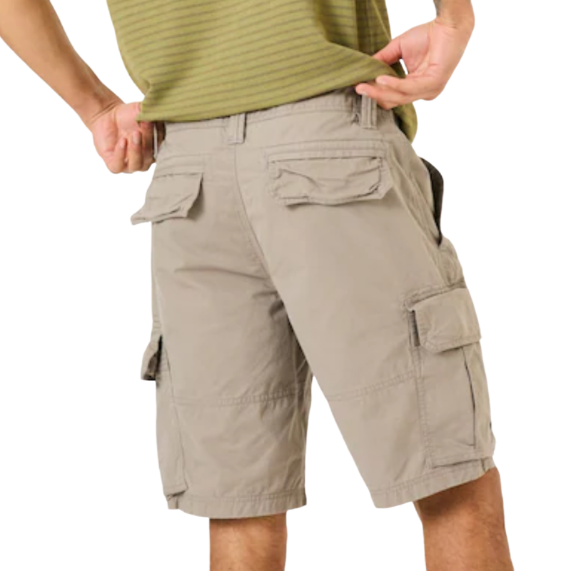 Men's Casual Comfortable Cotton Washed Multi-Pocket Loose Cargo Shorts