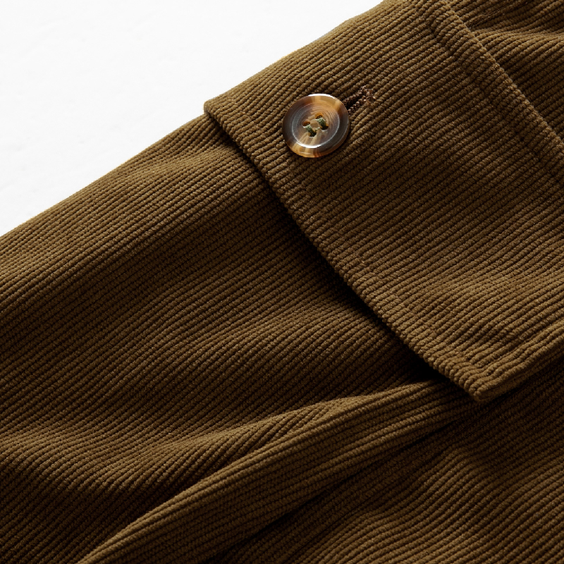 Men’s Casual Outdoor Corduroy Multi-Pocket Cargo Shorts