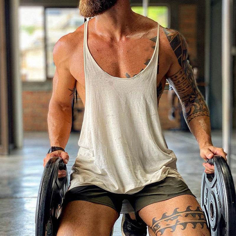 Men's Fitness Casual Cotton Tank Tops