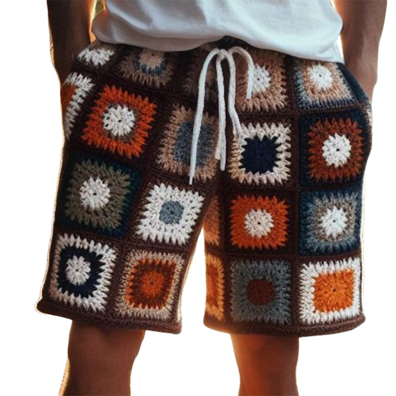 Men's Summer Fashion Jacquard Knitted Shorts ASW1705D7U