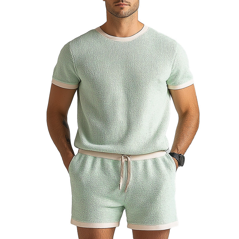Ensemble confortable en tissu fin pour homme, mode été ASW1800D5P