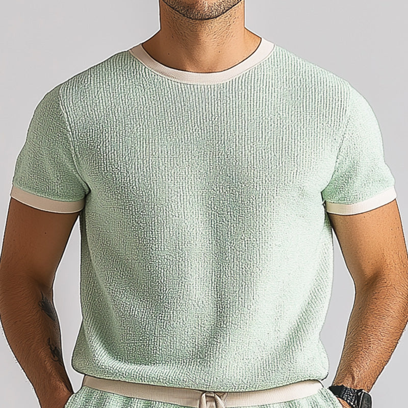 Ensemble confortable en tissu fin pour homme, mode été ASW1800D5P