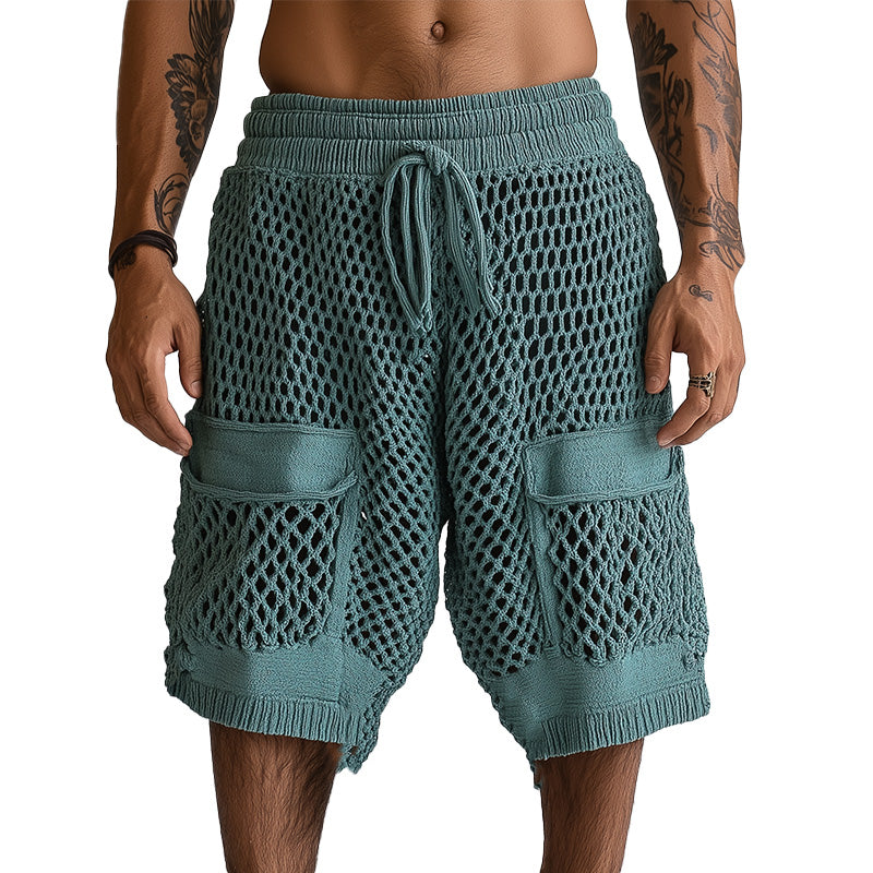 Men's Summer Fashionable and Comfortable Woven Beach Shorts ASW1878D0P