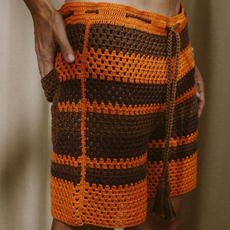 Short d'été en maille ajourée et respirante pour homme ASW2277D3P