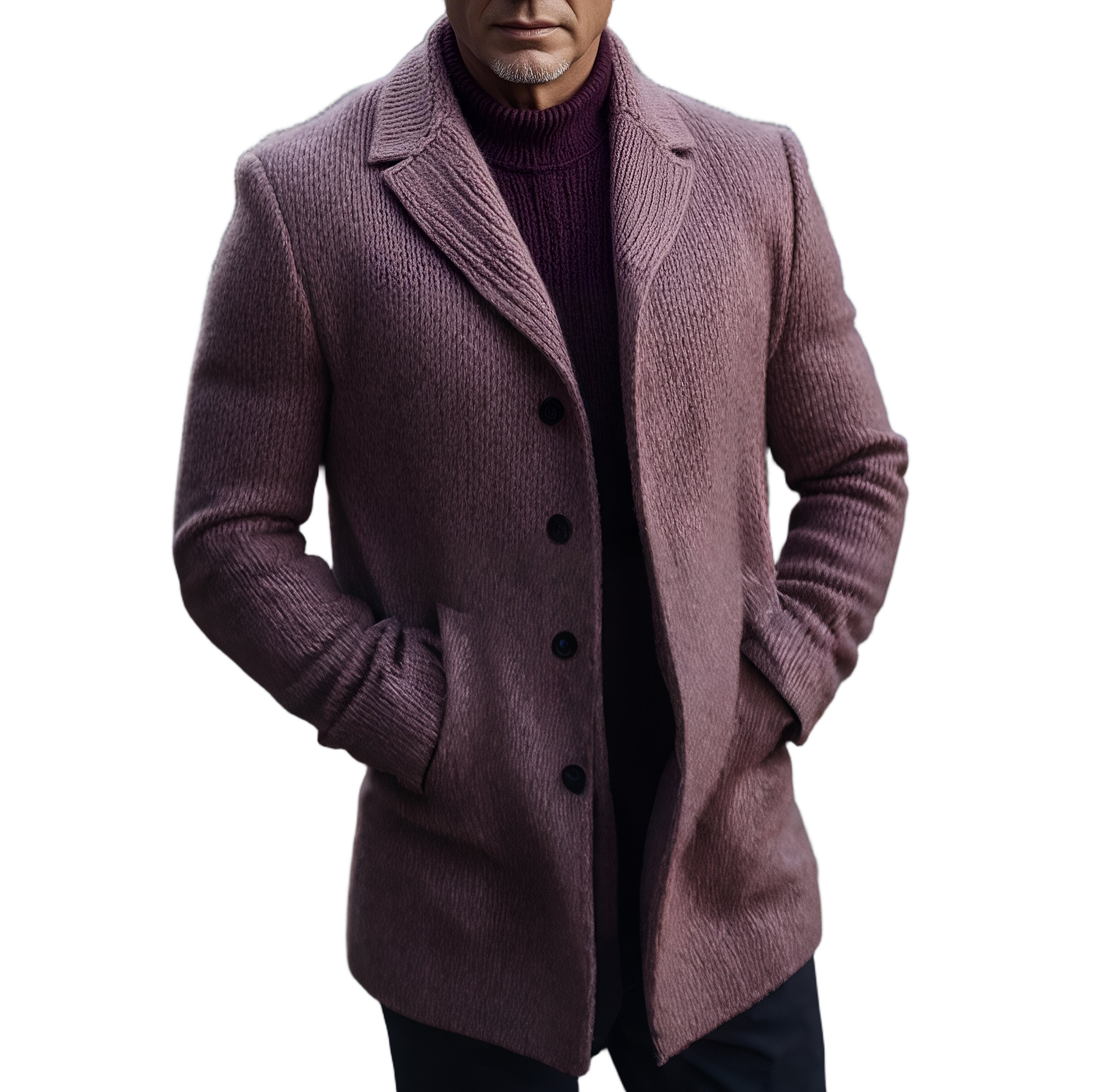 Men's fashionable and casual purple jacket