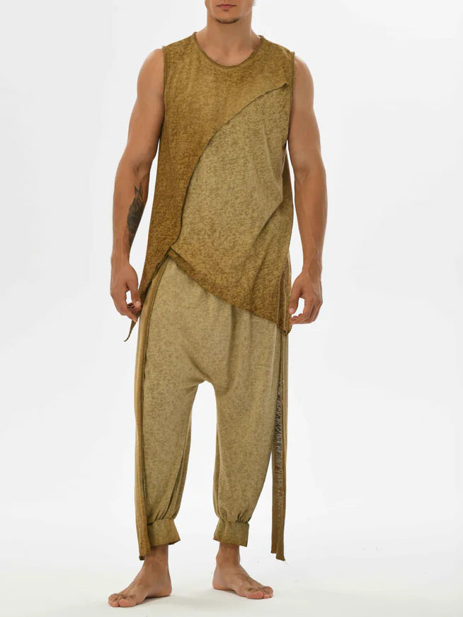 Men's fashionable casual irregular vest