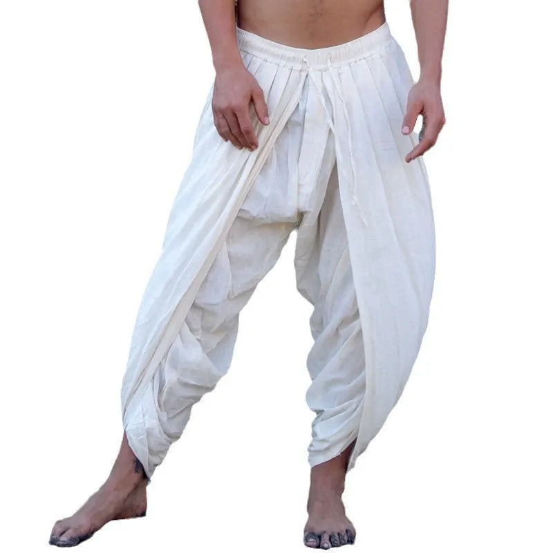 Men's casual pants: Loose straight-leg pants