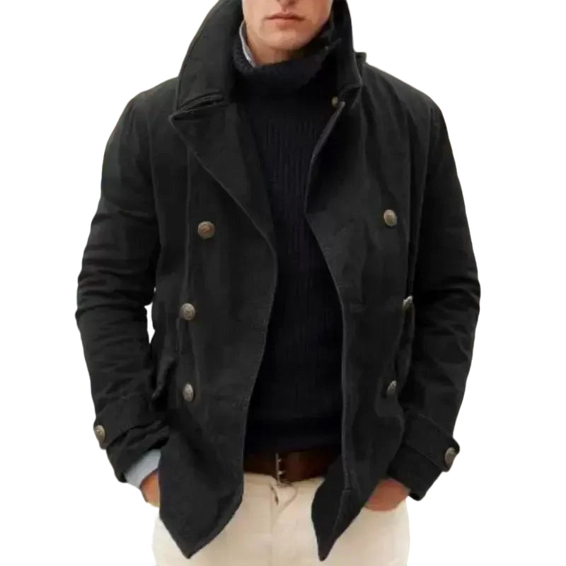 Veste noire tendance et décontractée pour homme