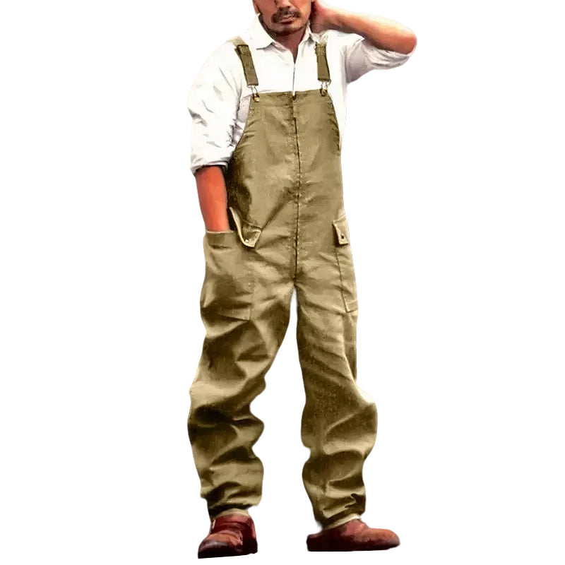 Retro Herren lockere große Freizeitoveralls