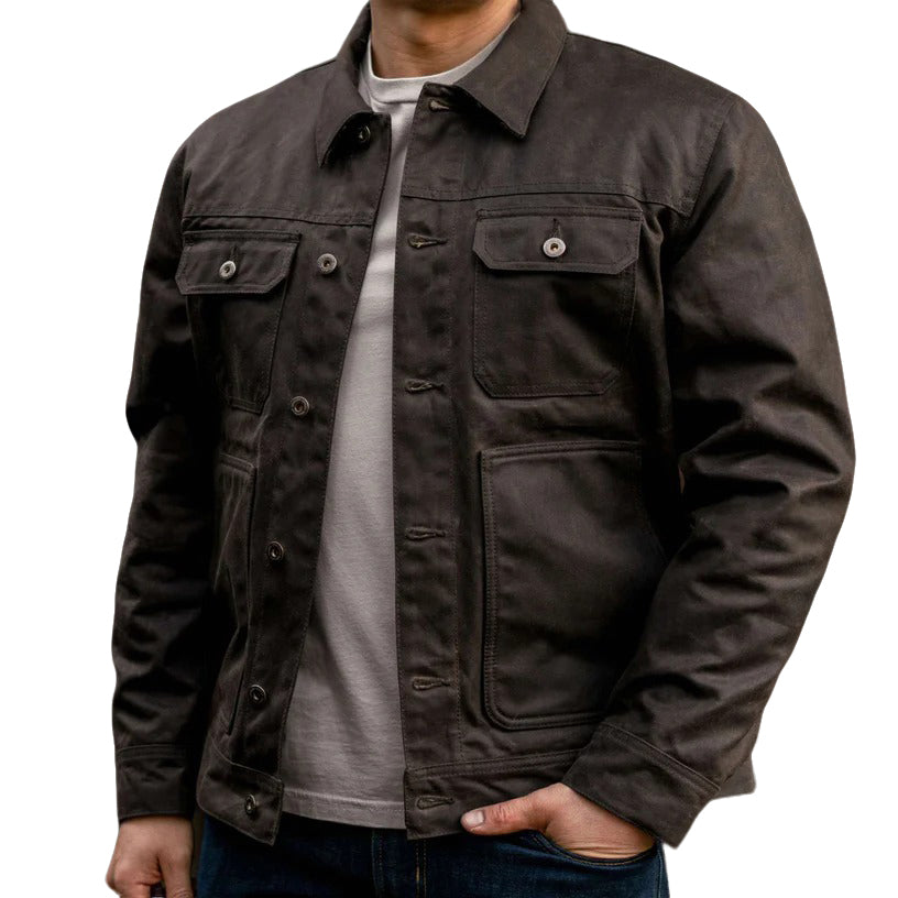 Waxed Trucker Jacket