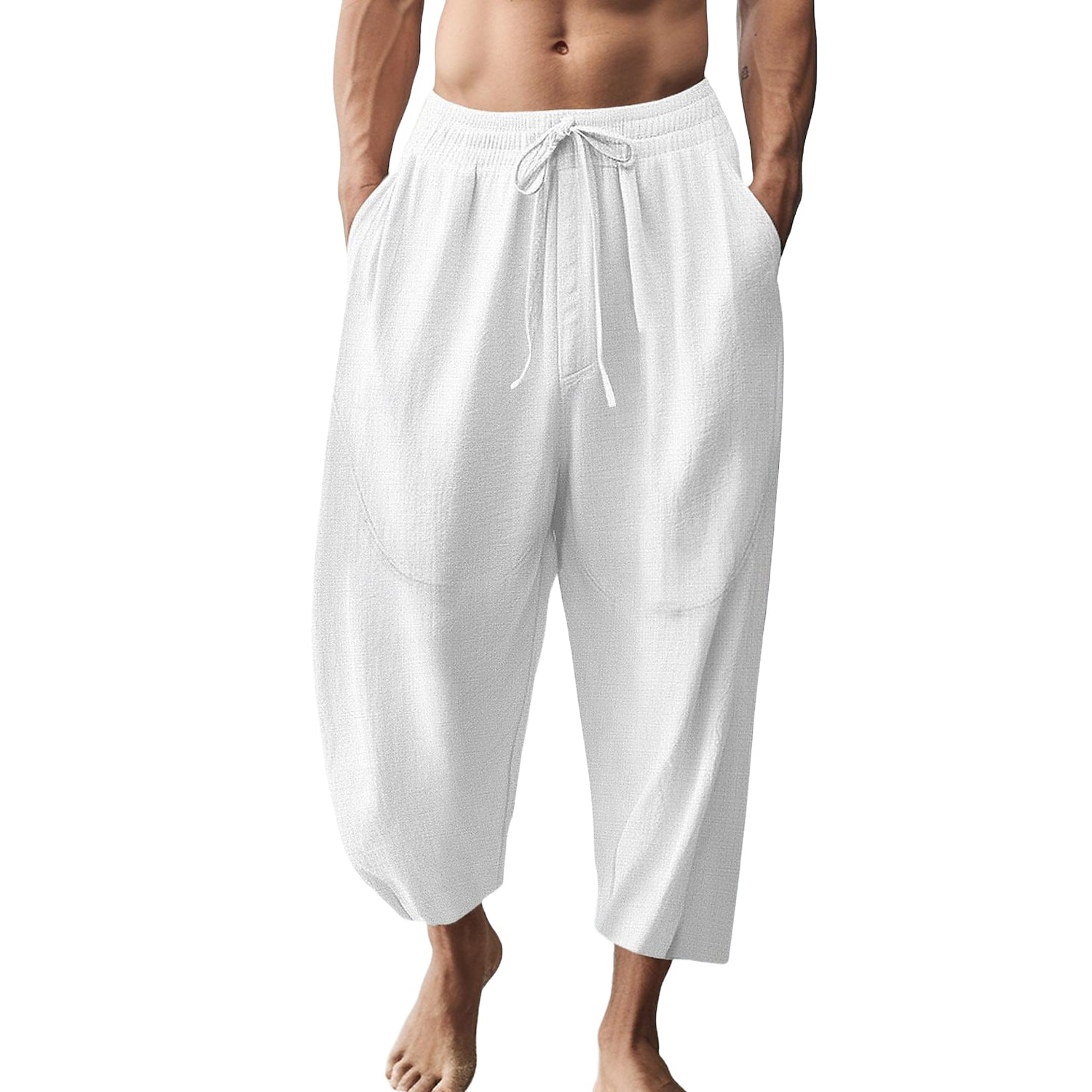 Men's fashionable and casual linen trousers