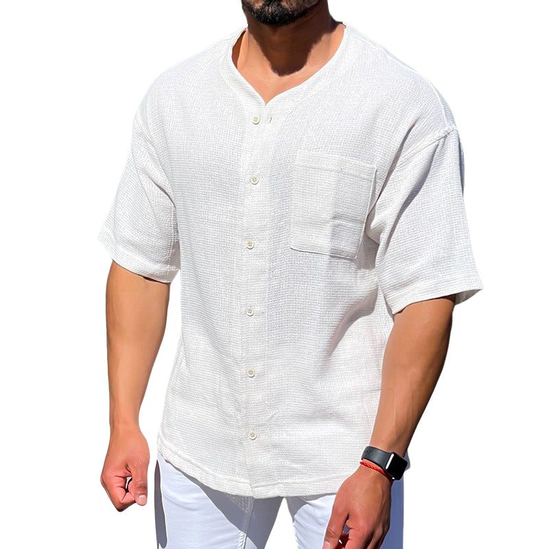Men's fashionable and casual short-sleeved T-shirt