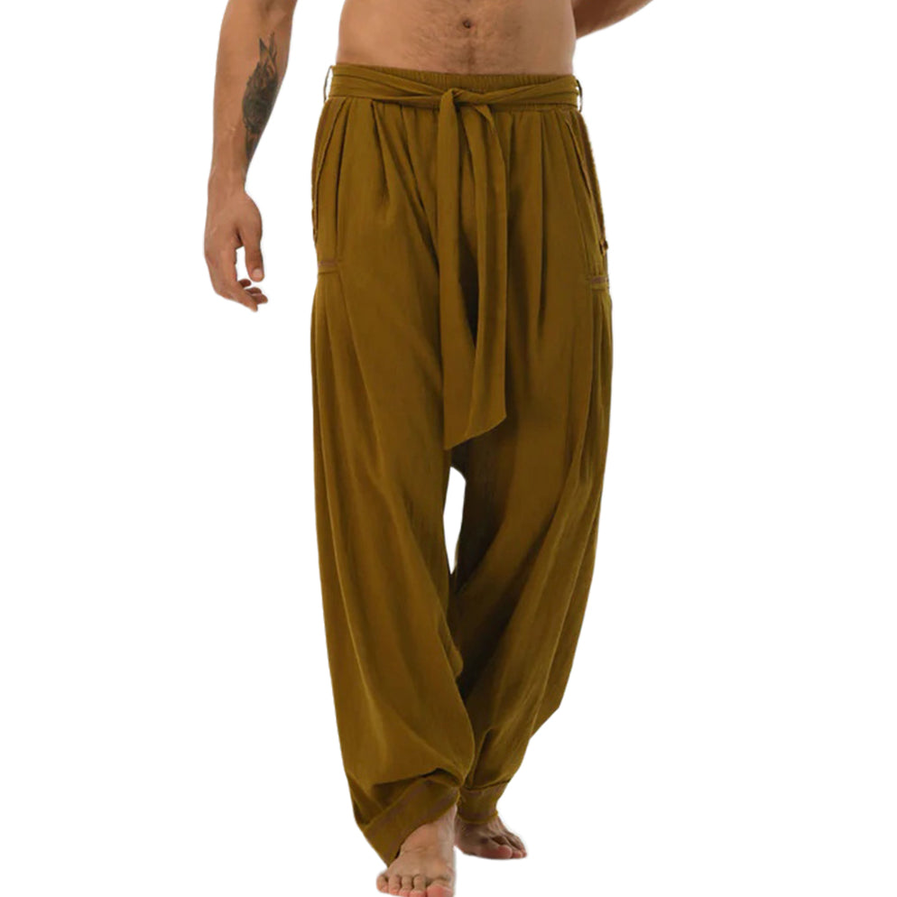Men's fashionable and casual Bohemian-style trousers