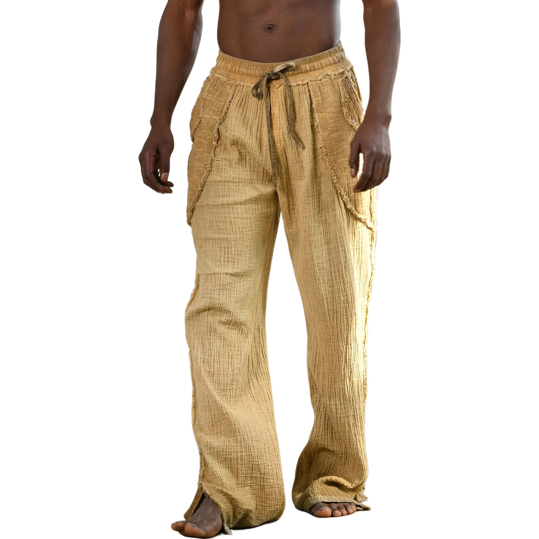 Men's fashionable and casual Bohemian-style trousers