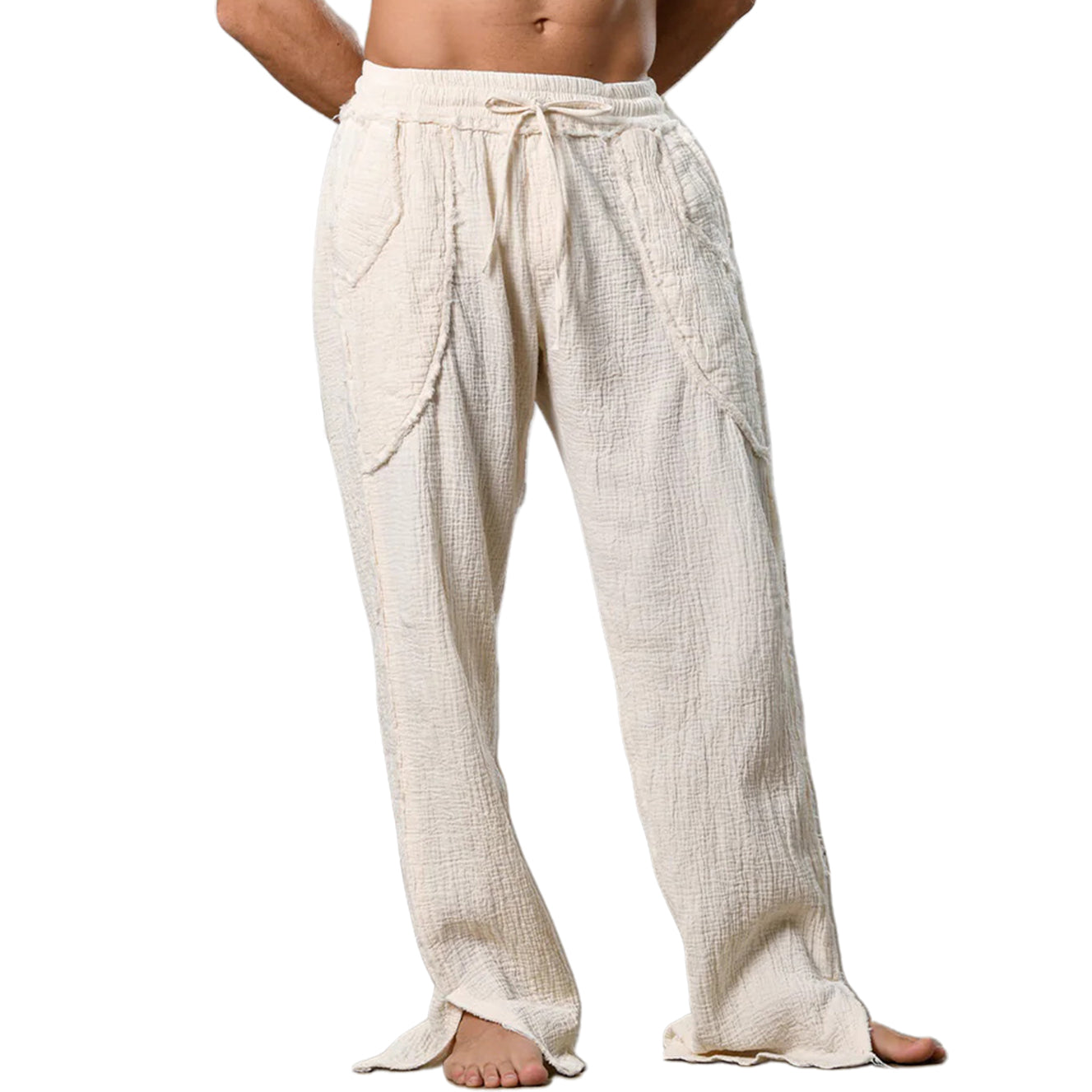 Men's fashionable and casual Bohemian-style trousers