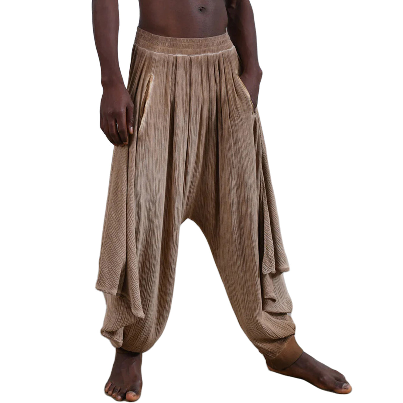 Men's fashionable and casual Bohemian-style trousers
