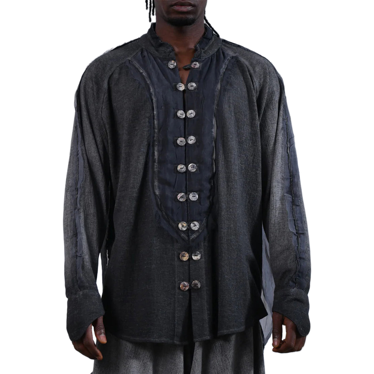 Men's fashionable and casual Bohemian-style long-sleeved T-shirt