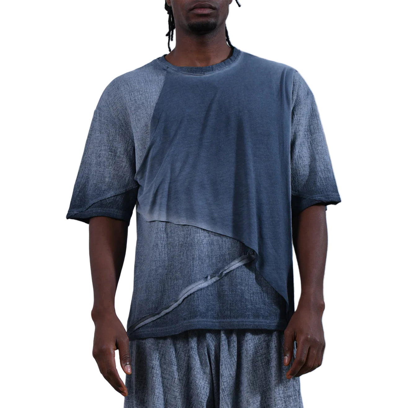 Men's fashionable and casual Bohemian-style short-sleeved T-shirt