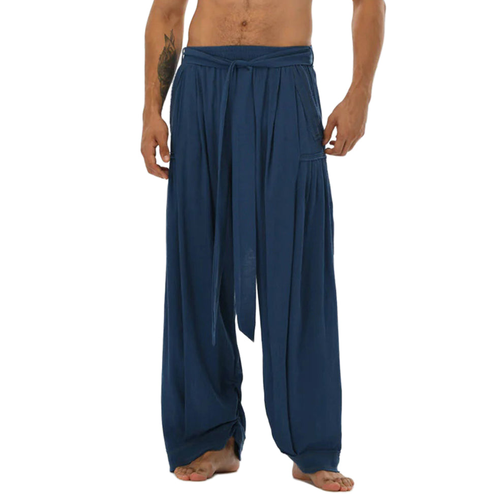 Men's fashionable and casual Bohemian-style trousers