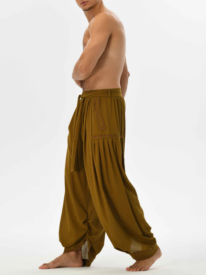 Men's fashionable and casual Bohemian-style trousers