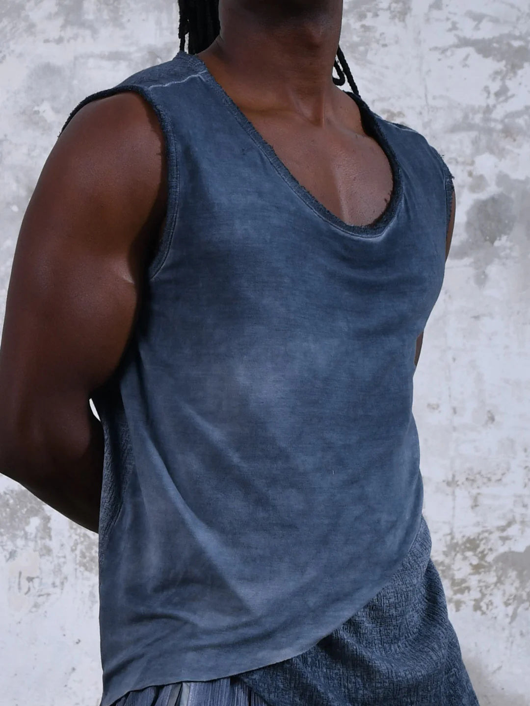Men's fashionable casual irregular vest