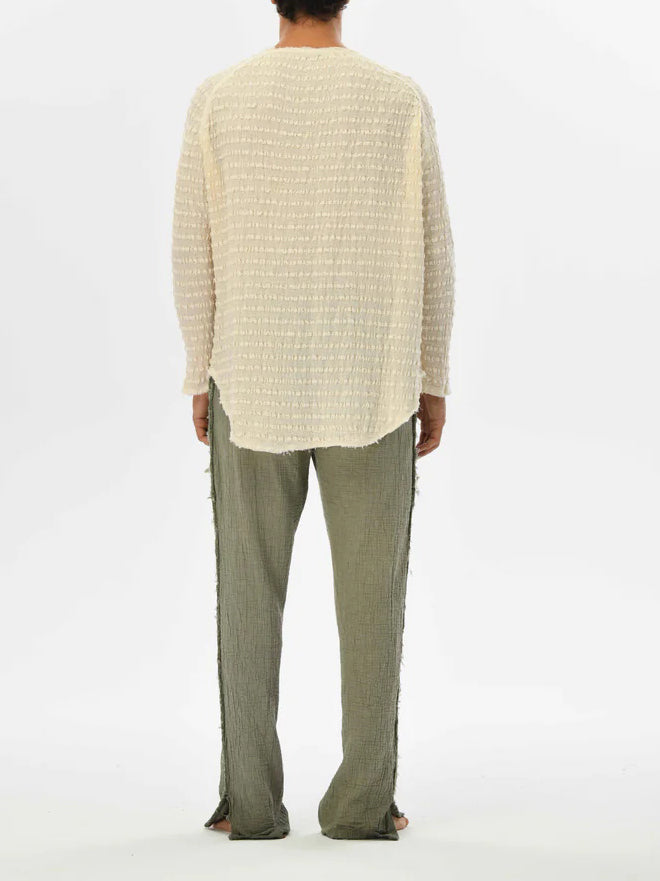 Men's fashionable and casual Bohemian-style long-sleeved T-shirt