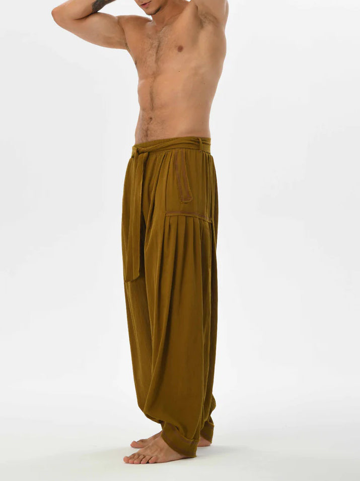 Men's fashionable and casual Bohemian-style trousers