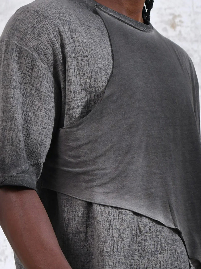 Men's fashionable and casual Bohemian-style short-sleeved T-shirt