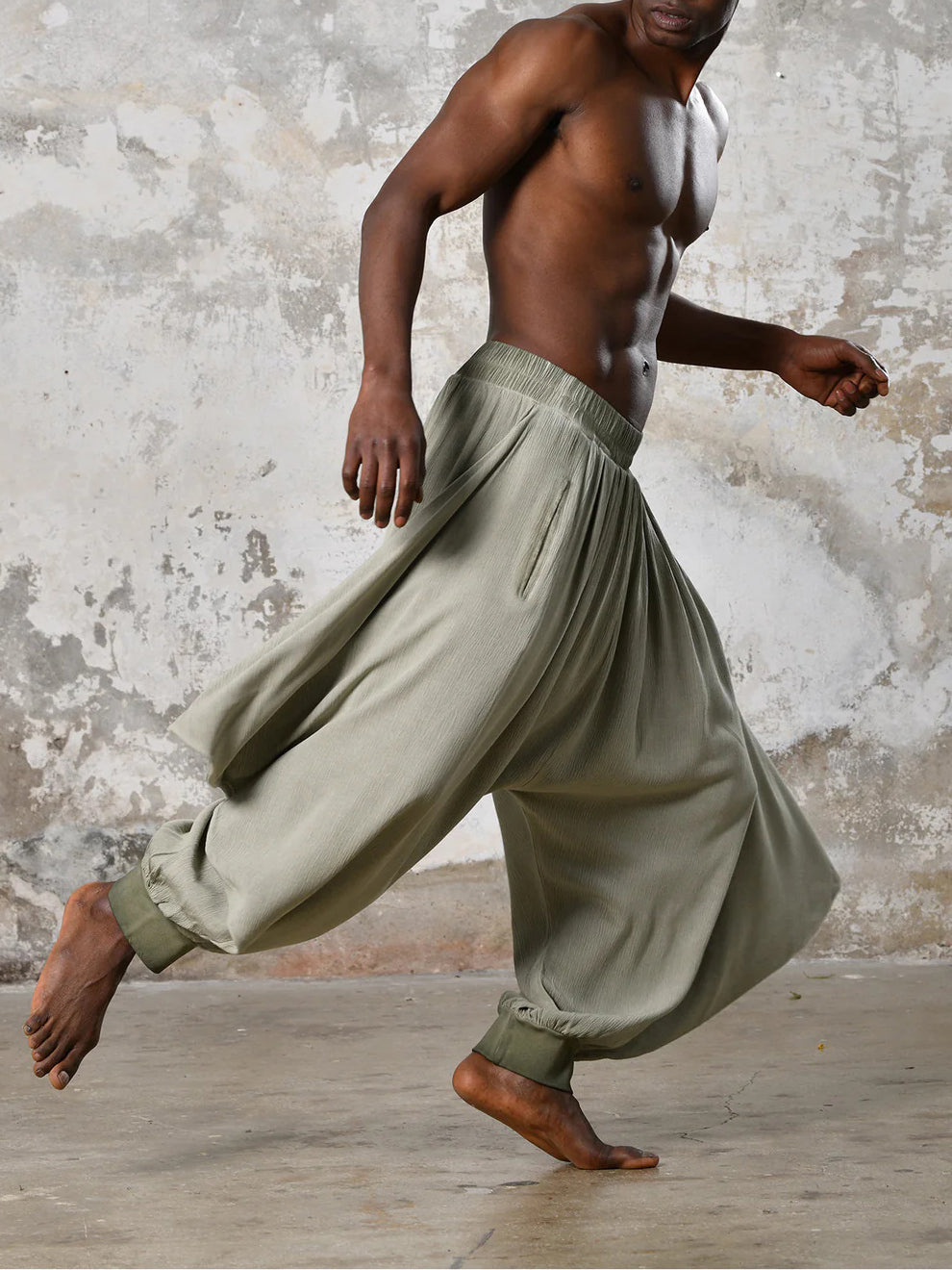 Men's fashionable and casual Bohemian-style trousers