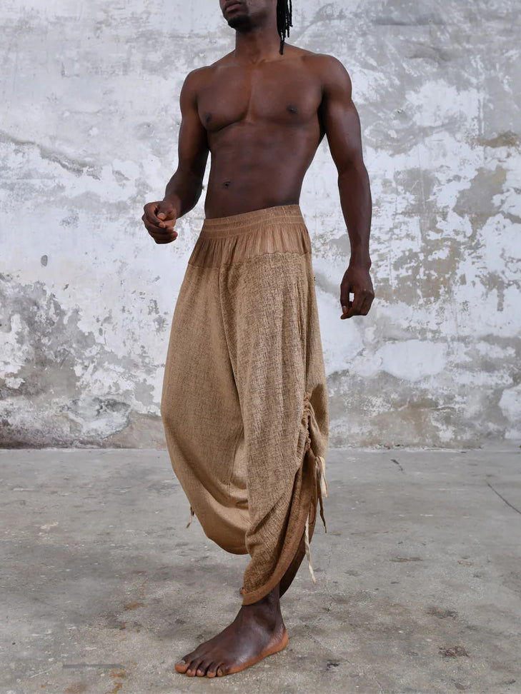 Men's fashionable and casual Bohemian-style trousers