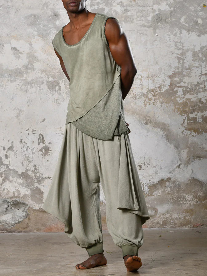 Men's fashionable casual irregular vest