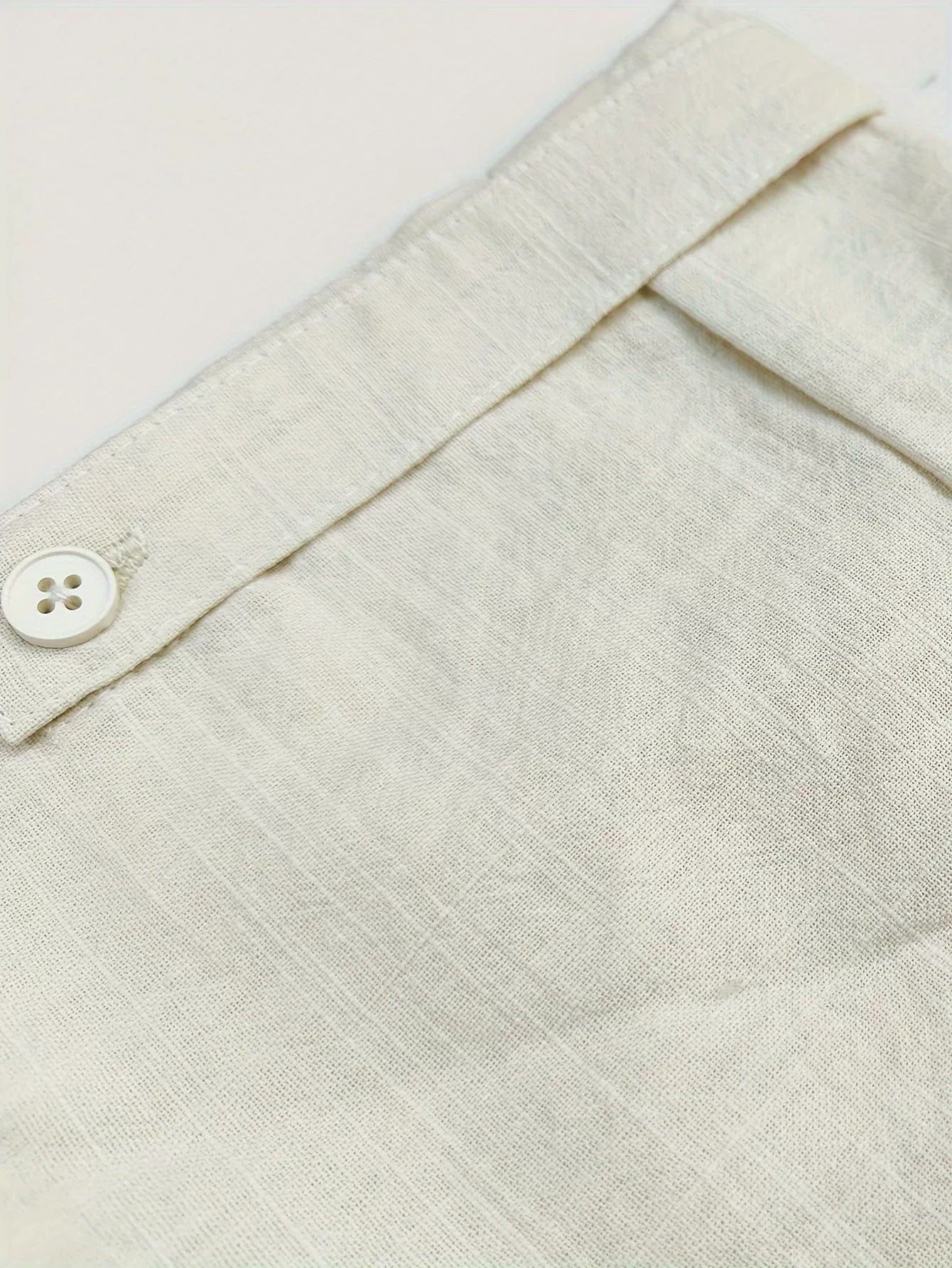 Chemise blanche à cordon de serrage pour homme, tendance et décontractée