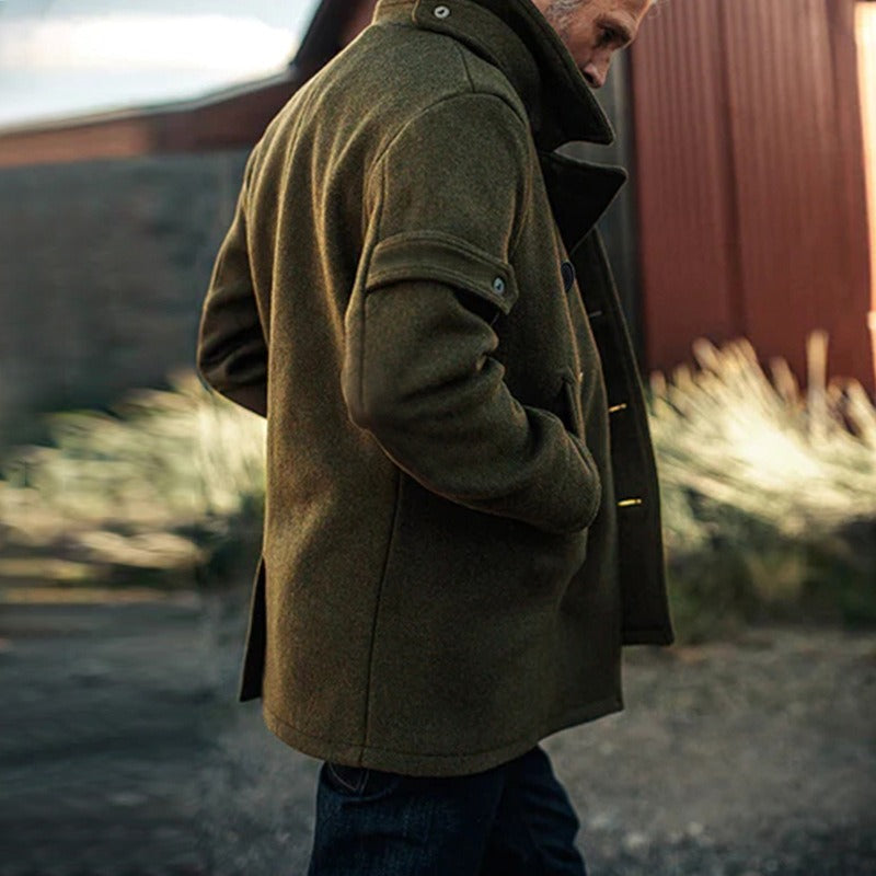 Veste boutonnée décontractée à la mode pour homme