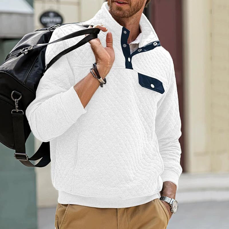 Modisches Casual-Waffel-Sweatshirt für Herren