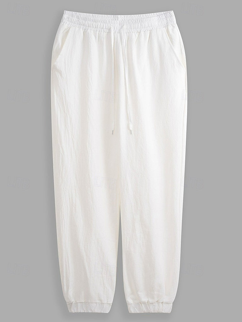 Men's fashionable and casual linen trousers