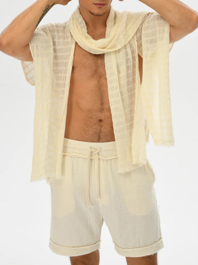 Men's fashionable and casual Bohemian-style shorts