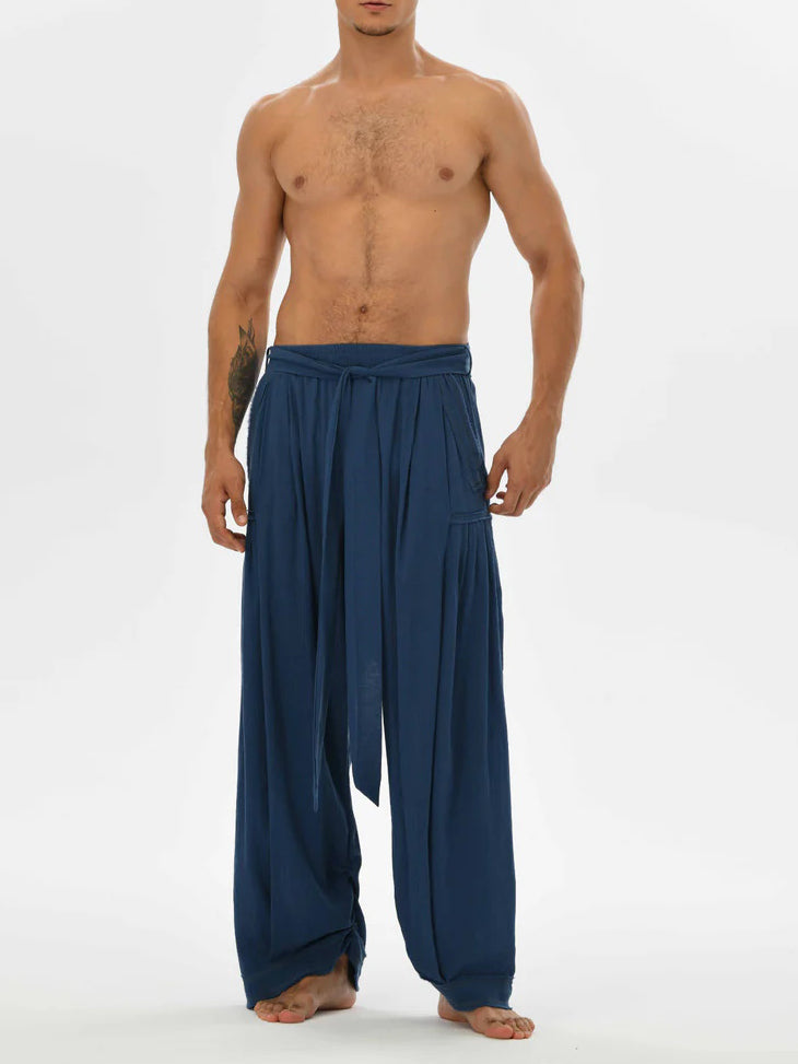 Men's fashionable and casual Bohemian-style trousers