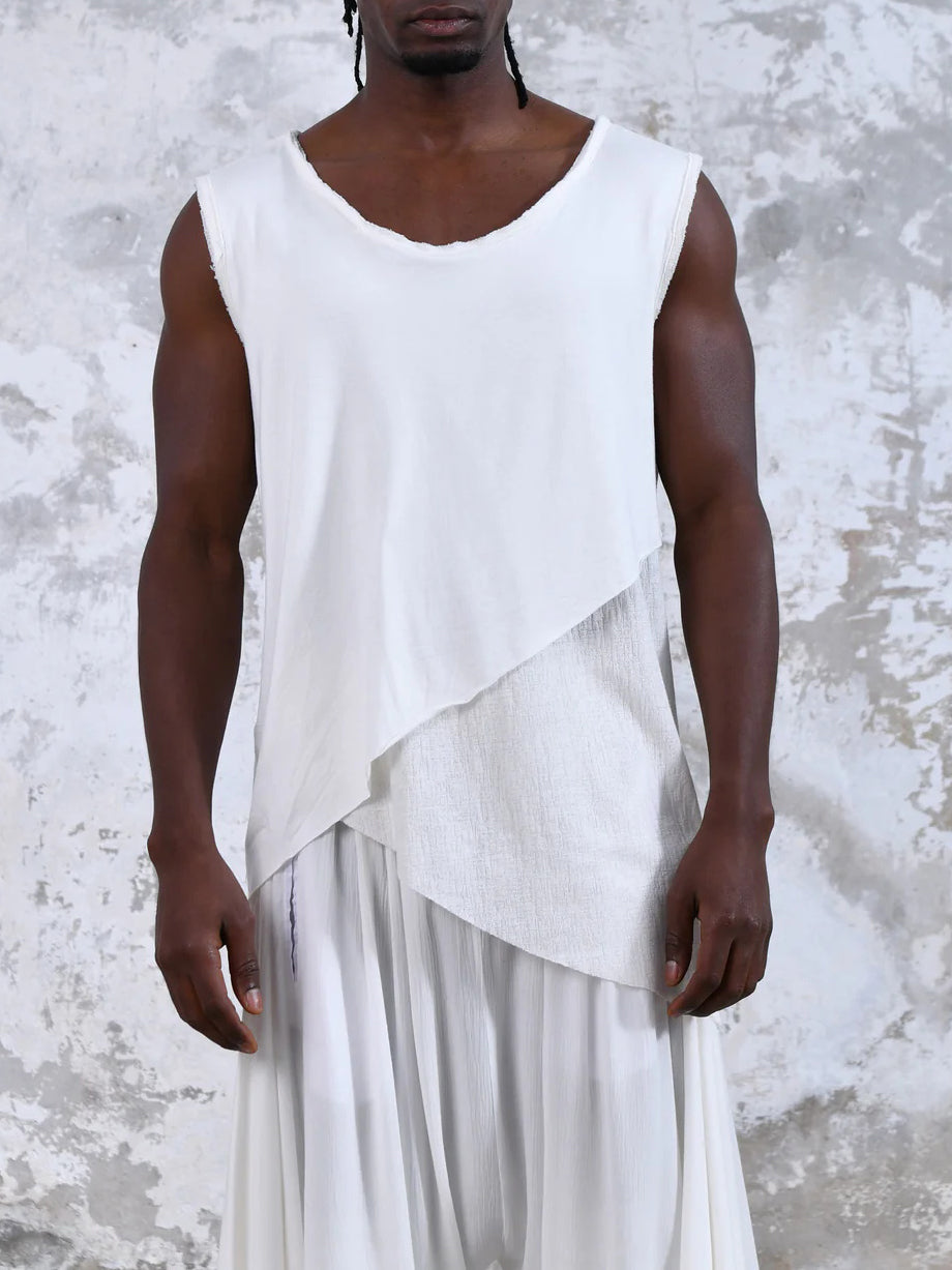 Men's fashionable casual irregular vest