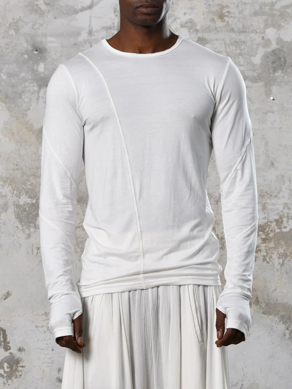 Men's fashionable and casual Bohemian-style long-sleeved T-shirt