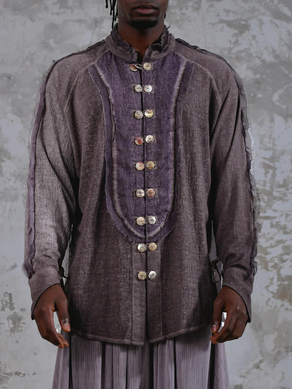 Men's fashionable and casual Bohemian-style long-sleeved T-shirt