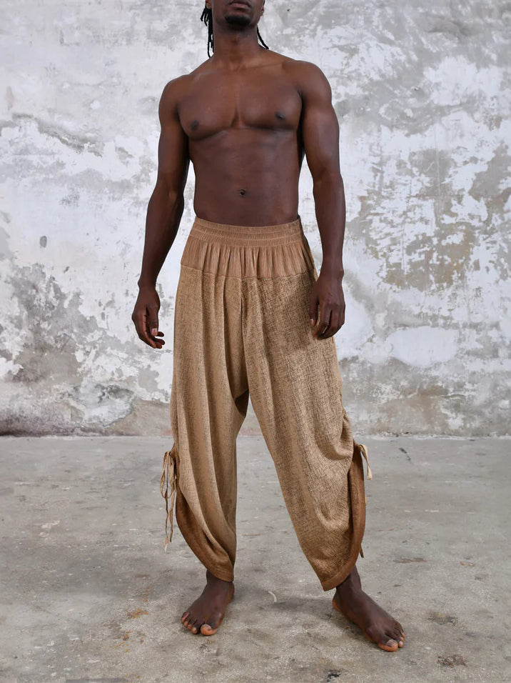 Men's fashionable and casual Bohemian-style trousers